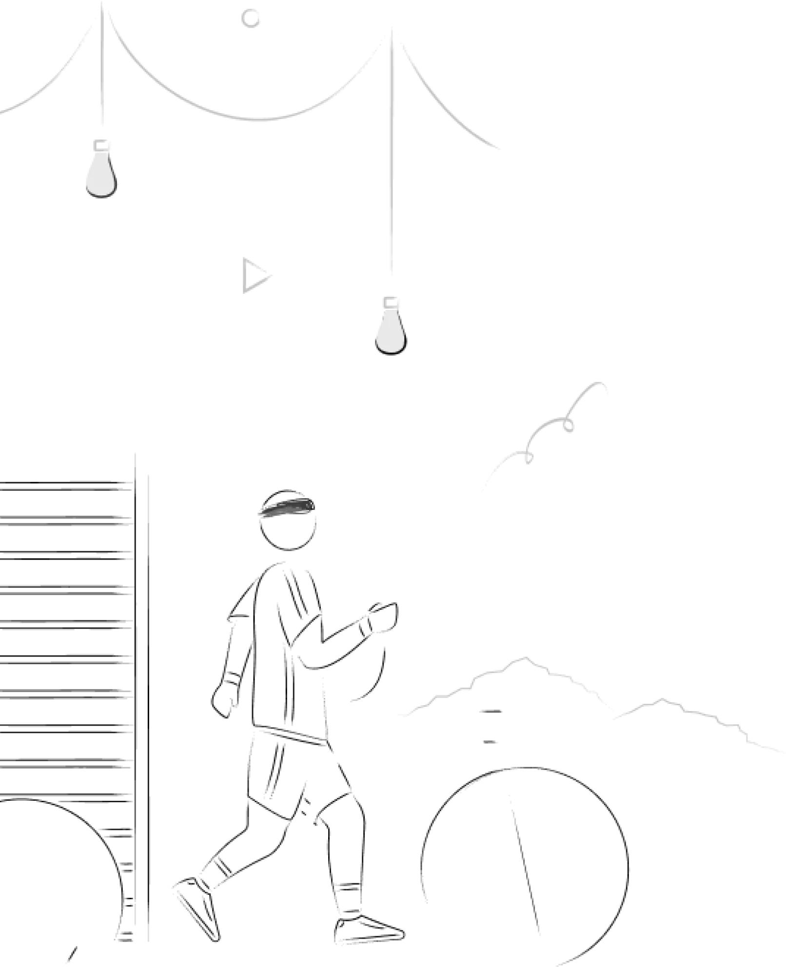 A man jogging with a happy mood in a athletic wear.