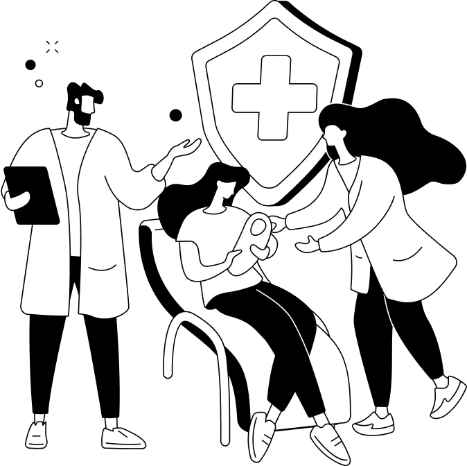 A team of doctors providing care.